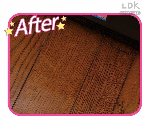 AFTER:ベタつきごとスッキリ取れた 床や壁のシミの掃除方法おすすめ イメージ