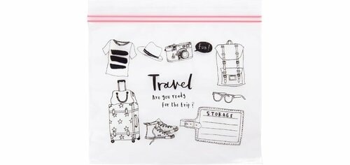 ダイソー:Wジップバッグ