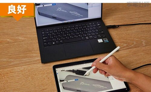 細かい作業に向いてます j5create「JCH422 iPad/iPhone to Windows PC クロスリンクハブ」おすすめ イメージ