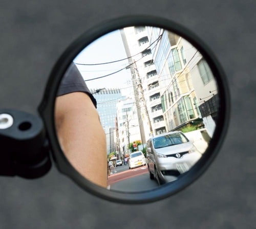 走行時の視界：映り込みが少なく見やすい 自転車用ミラーおすすめ イメージ