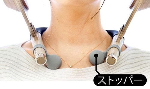 特徴1：まさに「ショルダースピーカー」 イメージ