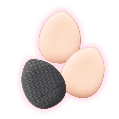 セリアおすすめ セリア クッションパフ しずく型 小 3P イメージ1