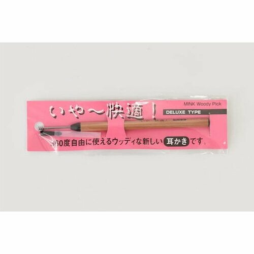 MINK イヤー快適 ウッディーピック ブラシ付 イメージ1