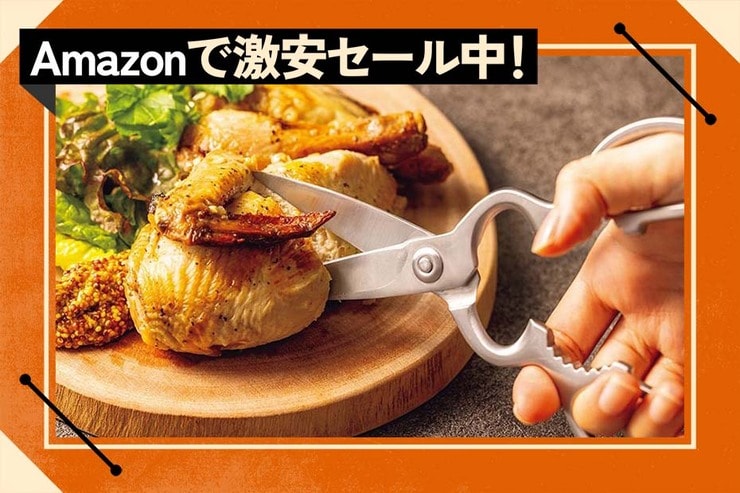 【LDKベストバイがセール中！】手羽先もスパッ!! このキッチンバサミが優秀すぎて手放せない！｜Amazonスマイルセール