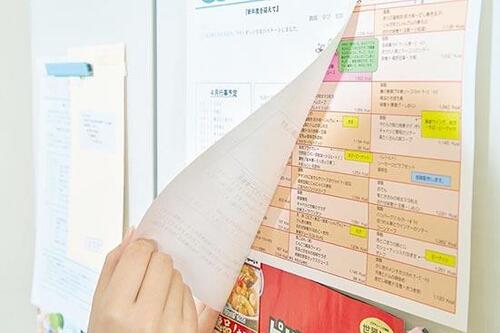 冷蔵庫に貼った紙類1
