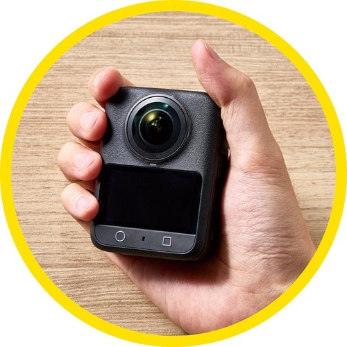 本体は手のひらサイズ 360度カメラおすすめ イメージ