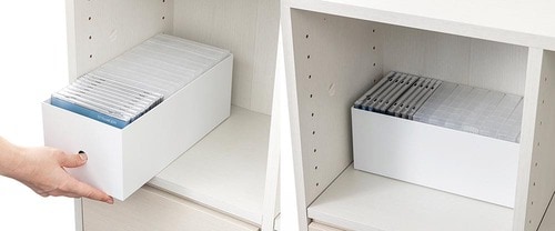 おすすめ2:無印良品「ポリプロピレンファイルボックス・スタンダードワイド・1/2」