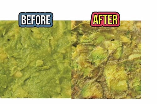 アボカドのペースト:Before/After キッチンラップおすすめ イメージ
