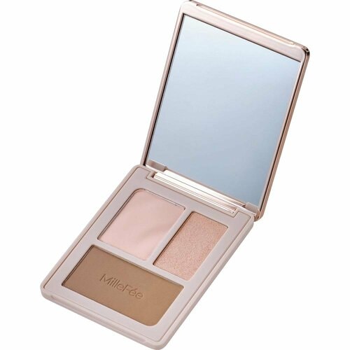 ハイライトおすすめ ミルフィー チート顔コントゥアパレット/04 しのばせベージュ イメージ