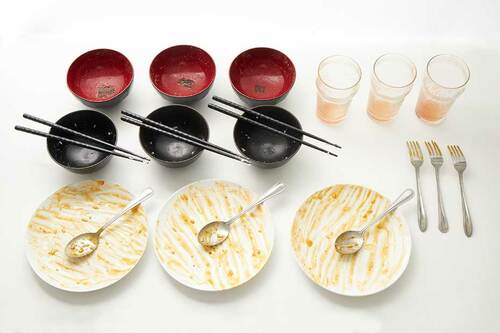 洗う前の食器(Before)