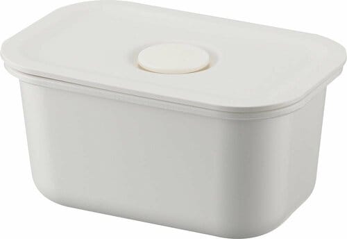 無印良品「ポリプロピレン保存容器になるバルブ付弁当箱・白 レクタングラー/約125ml」 イメージ