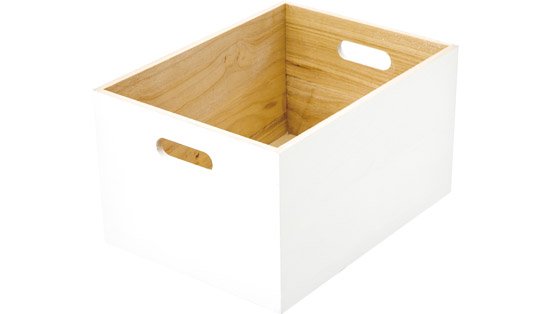 ZARA HOME:ツートンカラー デザイン木箱:収納ボックス