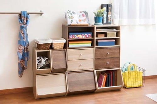 おしゃれな投げ込みアイテムでリビングでも頑張らない収納を実現！ イメージ