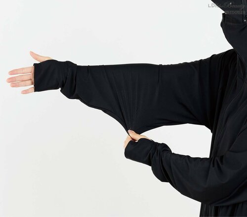 デザイン:ストレッチ素材で動きやすい UVカットパーカーおすすめ イメージ2