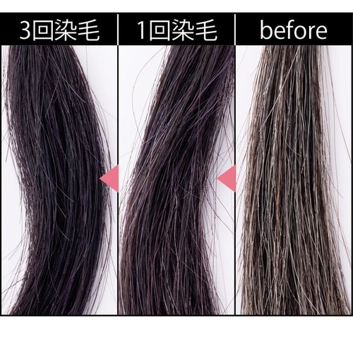 テスト1：仕上がり 白髪染めトリートメントおすすめ イメージ