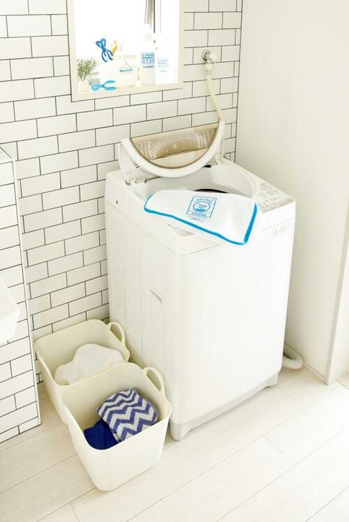 狭い洗面所に最適なのはCouCou かわいい真四角で場所も取りません イメージ