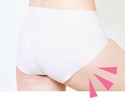 はき心地：足を動かすとすき間ができる シームレスショーツおすすめ イメージ