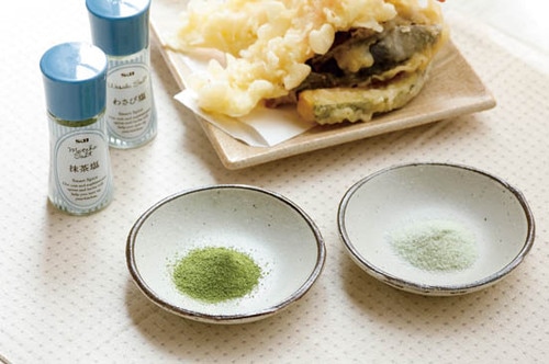 わさびの辛さ、抹茶の渋み想像以上に本格的な調味塩 イメージ