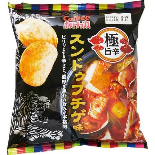 19位: ポテトチップス 極旨辛スンドゥブチゲ味は意外とあっさり 辛いお菓子おすすめ イメージ