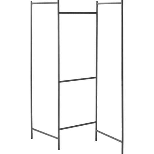 パネル型物干しのおすすめおすすめ ニトリ スリムに収納できるパネル物干スタンド(ダークグレー) イメージ1