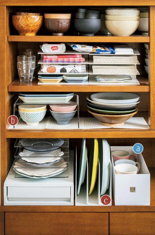 その③：食器棚の整理見せる・隠すをうまく使い分けて イメージ2