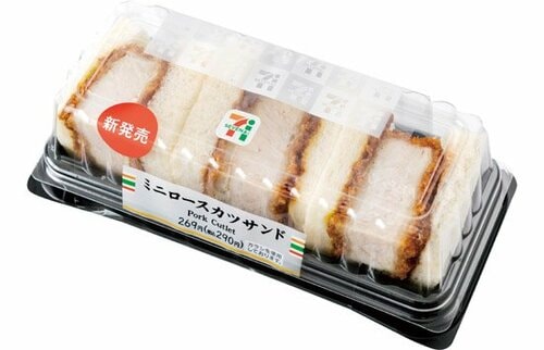 セブン-イレブン:ミニロースカツサンド:サンドイッチ