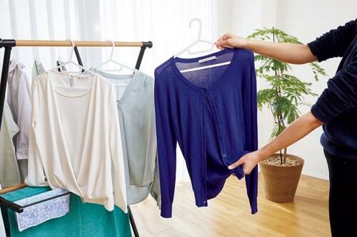 部屋干しは"2つの風"を利用してムラなく乾かす！ イメージ