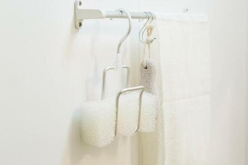 無印のストールハンガーがスポンジ収納にgood! イメージ