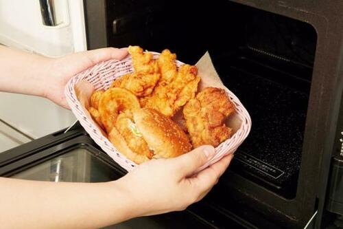 水洗いできてお手入れも簡単！ 「レンジで使えるバスケット」 イメージ2