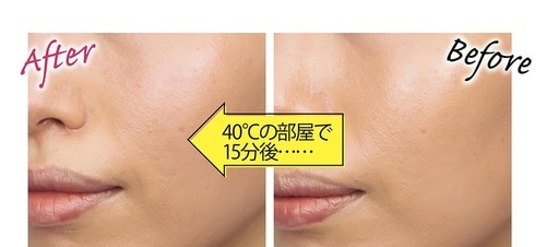 ベスコスの理由2：蒸れ・こすれにビクともしない！ 塗りたての美肌が続く イメージ
