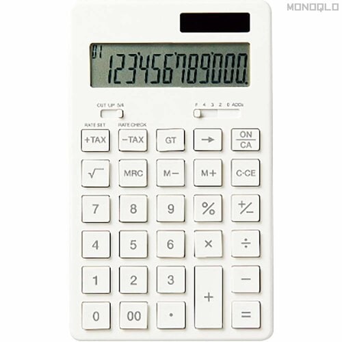計算機、電卓おすすめ 無印良品 電卓 12桁(KK-1154MS) イメージ