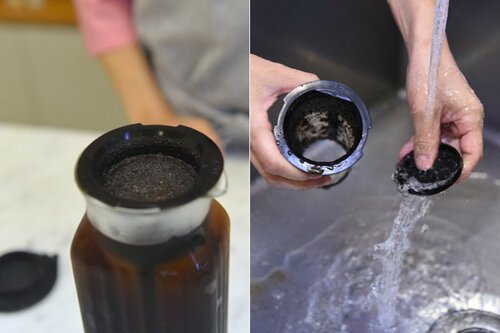 イワキ「水出しコーヒー&ティー角型サーバー(フィルター付)1.0L」 コーヒーポットおすすめ イメージ4