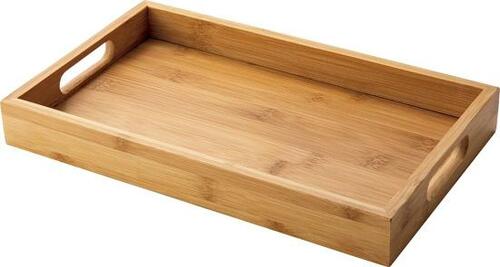 運びやすい取っ手付きのLIXILビバ「バンブートレー 取手付 大」 イメージ