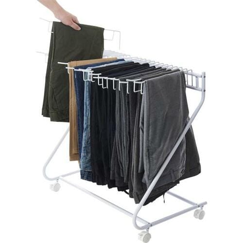 "掛けるだけ"のたたまない収納「スラックスハンガー」 イメージ