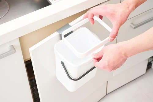 キッチン壁掛けゴミ箱おすすめ Domiella 壁掛けゴミ箱 3L+5L 2点セット イメージ3