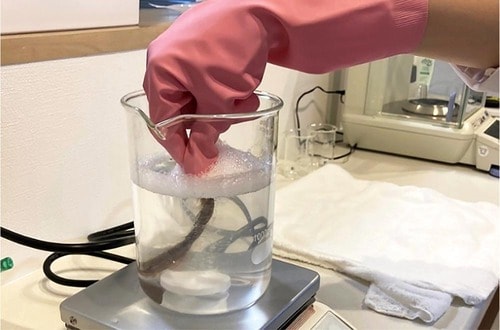 テスト3:洗い落としやすさ メンズヘアワックスおすすめ イメージ