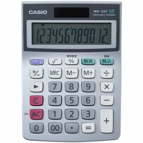 計算機、電卓おすすめ カシオ MW-12GT-N イメージ