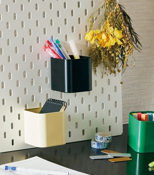 IKEAの有孔ボードと相性バッチリ