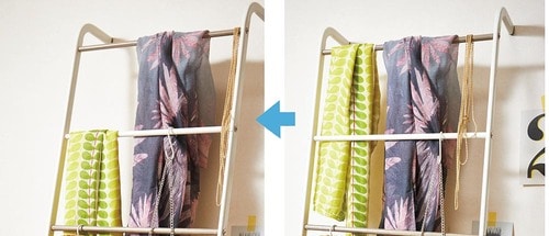 吊るすときは空白を作ると抜け感が出る