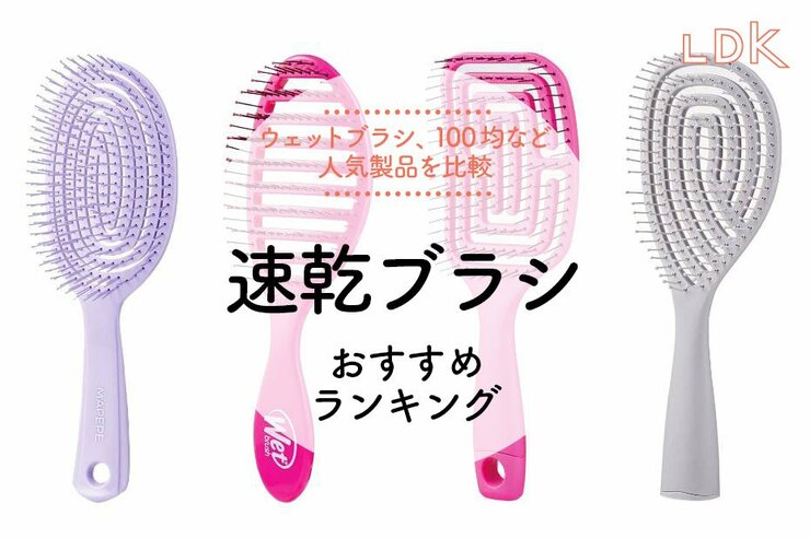 速乾ブラシのおすすめランキング。LDKがウェットブラシなど人気商品を比較