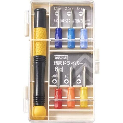 ダイソー「差し込み式超精密ドライバー 6本組」