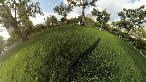 360度カメラで撮った公園