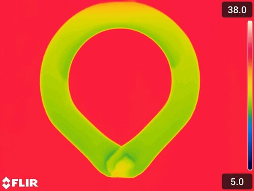 2時間後(「SUO RING Plus 18°ICE グラデチェック ボタン付」) クールリングのおすすめおすすめ イメージ