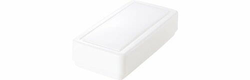 ダイソー:フタ付フリーBOX ホワイト:収納