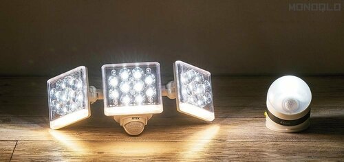 夜間作業ができる明るさ!ブザーと点滅で威嚇もできます センサーライトおすすめ イメージ