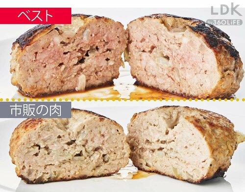 仕上がりは肉々しいボリューム感! LDKベストバイフードプロセッサーおすすめ イメージ