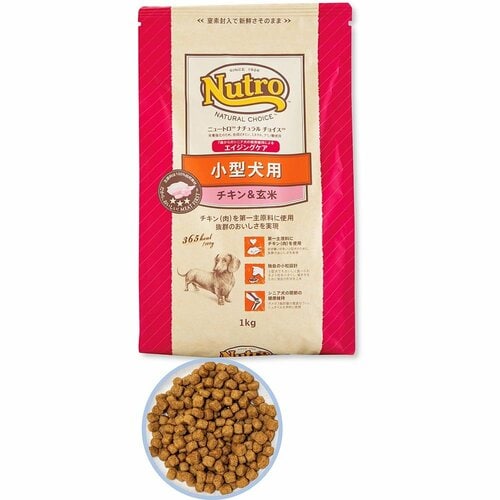 小型犬用ドッグフードおすすめ マースジャパン ニュートロナチュラルチョイス 小型犬用 エイジングケア チキン&玄米 イメージ1