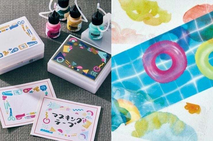 手帳やメッセージカードを自分色に♪浸透スタンプはぬり絵感覚で大人がハマります