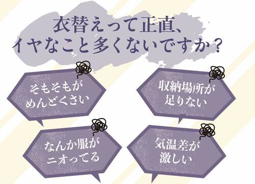衣替えシーズンの面倒を解決するモノ&サービスを発見! 衣替え対策おすすめ イメージ3