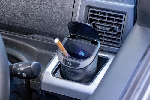 手をかざすとフタが開く カシムラ「自動開閉ボトルアッシュ AK-216」 イメージ2